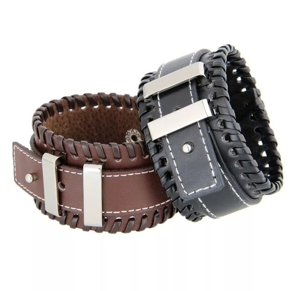 Simple String Bracelet Cool Street Accessories Leather Bracelet Men's Bracelet - Picture 4 of 14